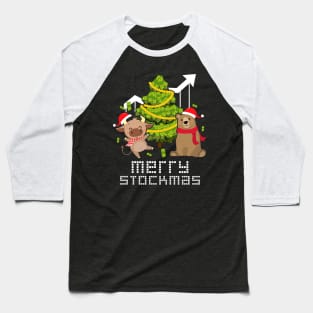 Stock Market Trading Men Kids Women Stocks Ugly Christmas Baseball T-Shirt